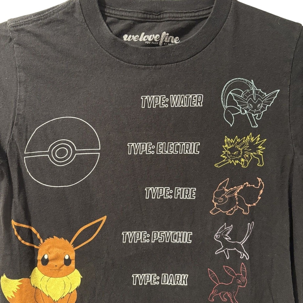 Pokemon Eevee Evolutions Shirt Size Womens XS Welovefine Brand - Picture 2 of 6